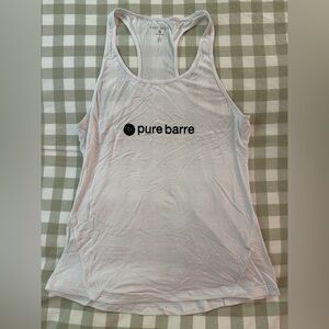 Pure Barre White Tank Top by Tavi Noir
